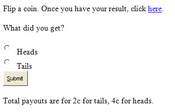 Flipping Coins through Mechanical Turk: Part 1